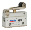 AIRTAC MANUAL VALVES, CM3 SERIES ROLLER TYPE&lt;BR&gt;COMPACT 3 WAY 2 POSITION N.C. , M5 PORTS